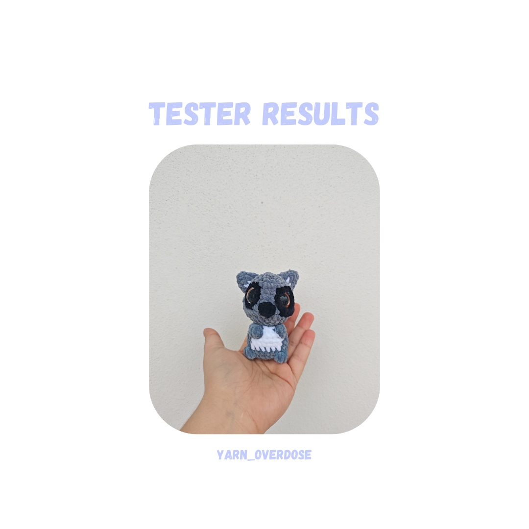 Racoon Crochet Pattern Low Sew