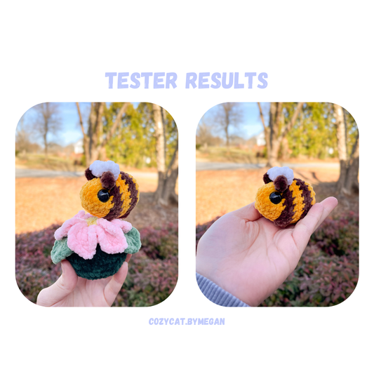 Bee Meadow Crochet Pattern LOW SEW