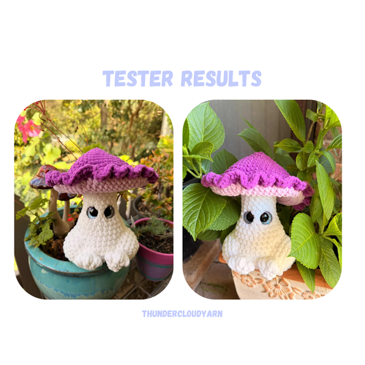 Mushroom Ghost Crochet Pattern