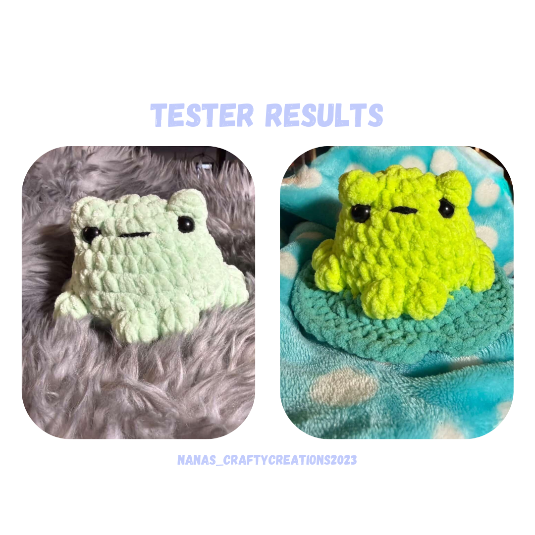 Frog Crochet Pattern 3 Designs NO SEW