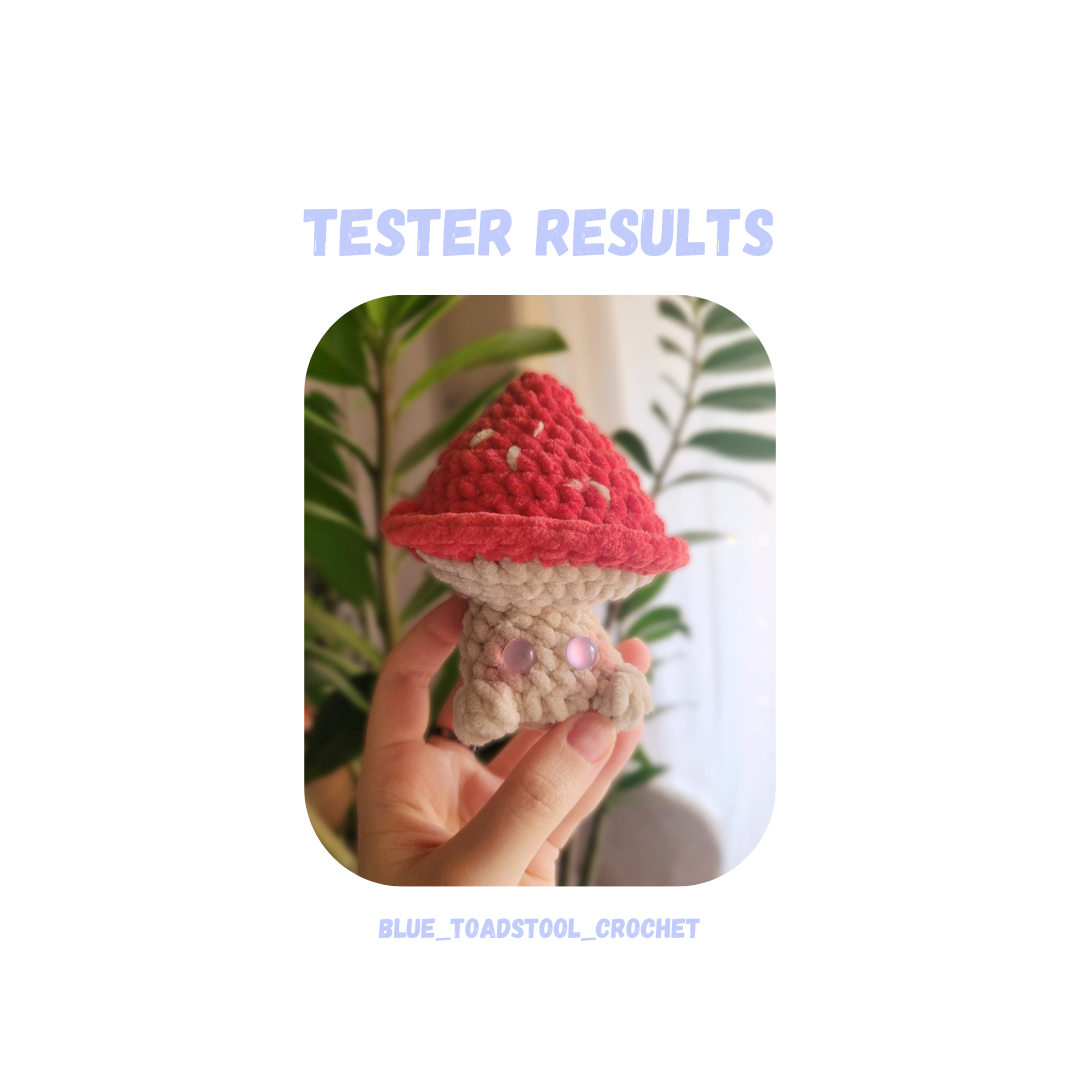 Mini Mushroom Crochet Pattern NO SEW