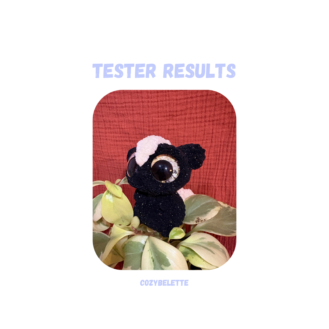 Skunk Crochet Pattern Low Sew
