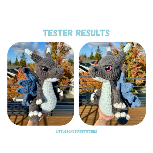 Mega Fire Dragon Crochet Pattern