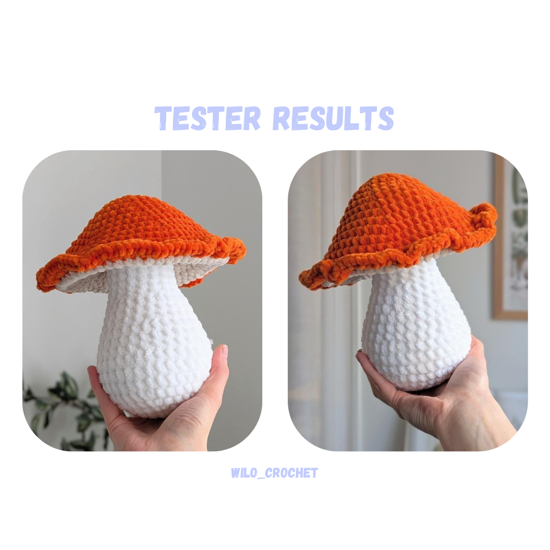 Cozy Mushroom Crochet Pattern LOW SEW
