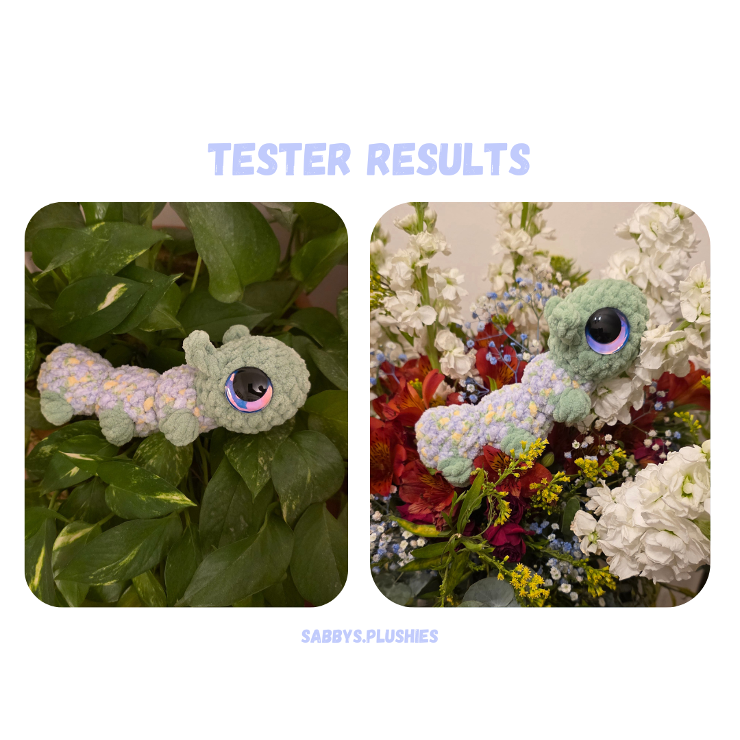 Caterpillar Duo Family Crochet Pattern LOW SEW