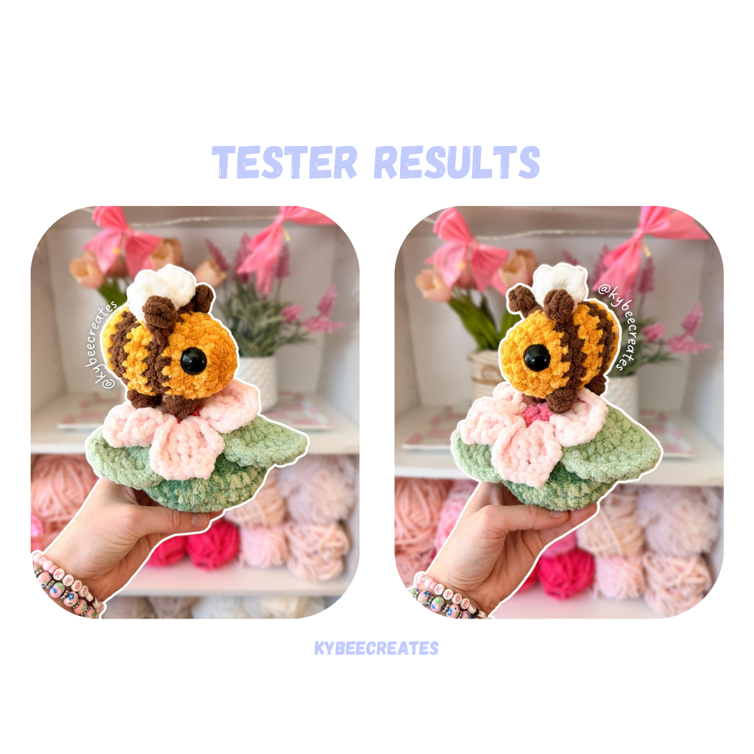 Bee Meadow Crochet Pattern LOW SEW