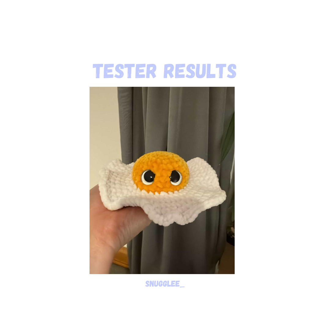 Fried Egg Crochet Pattern No Sew