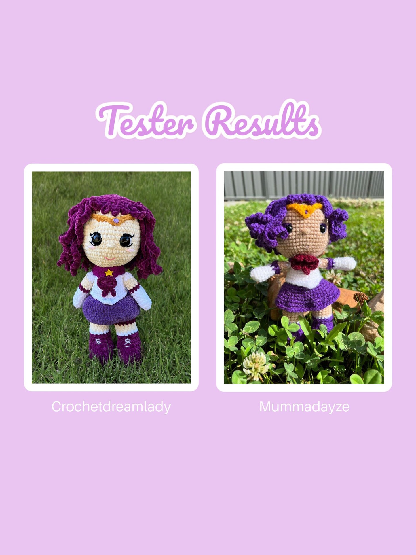 Sailor Saturn Warrior Crochet Pattern
