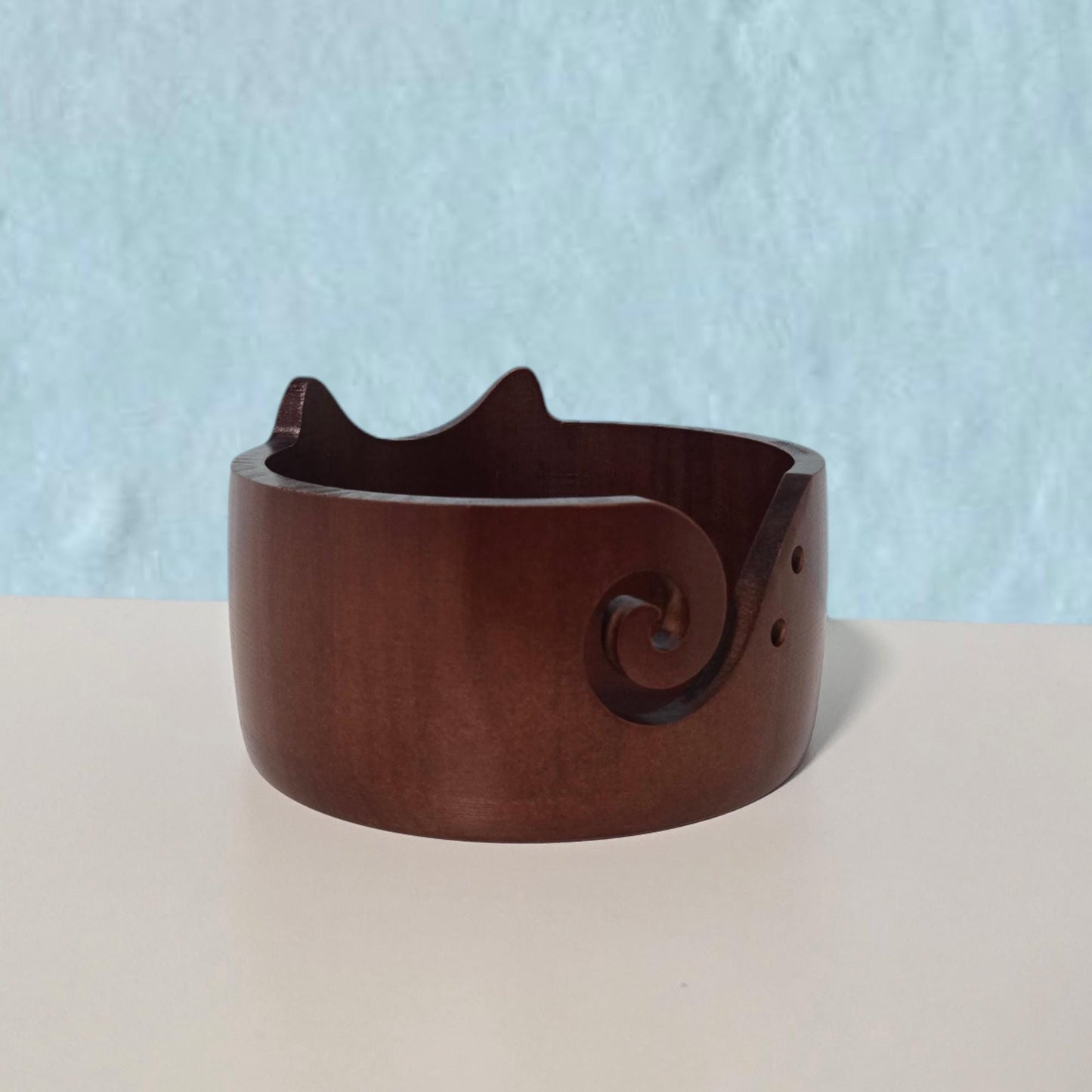 Yarn Bowl Cat Dark
