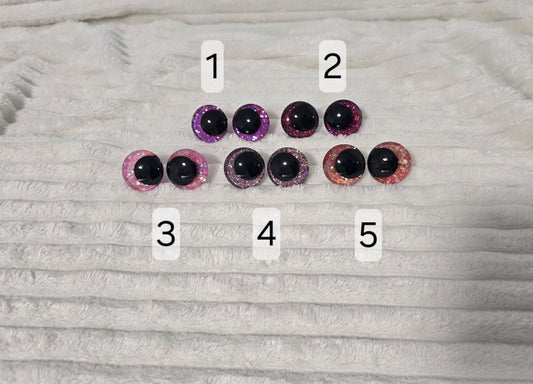 LIMITED ROSE DESIGN Handpainted Safety Eyes Sparkling 20/25/30/35mm Sink Eyes Crocheting Amigurumi Toys