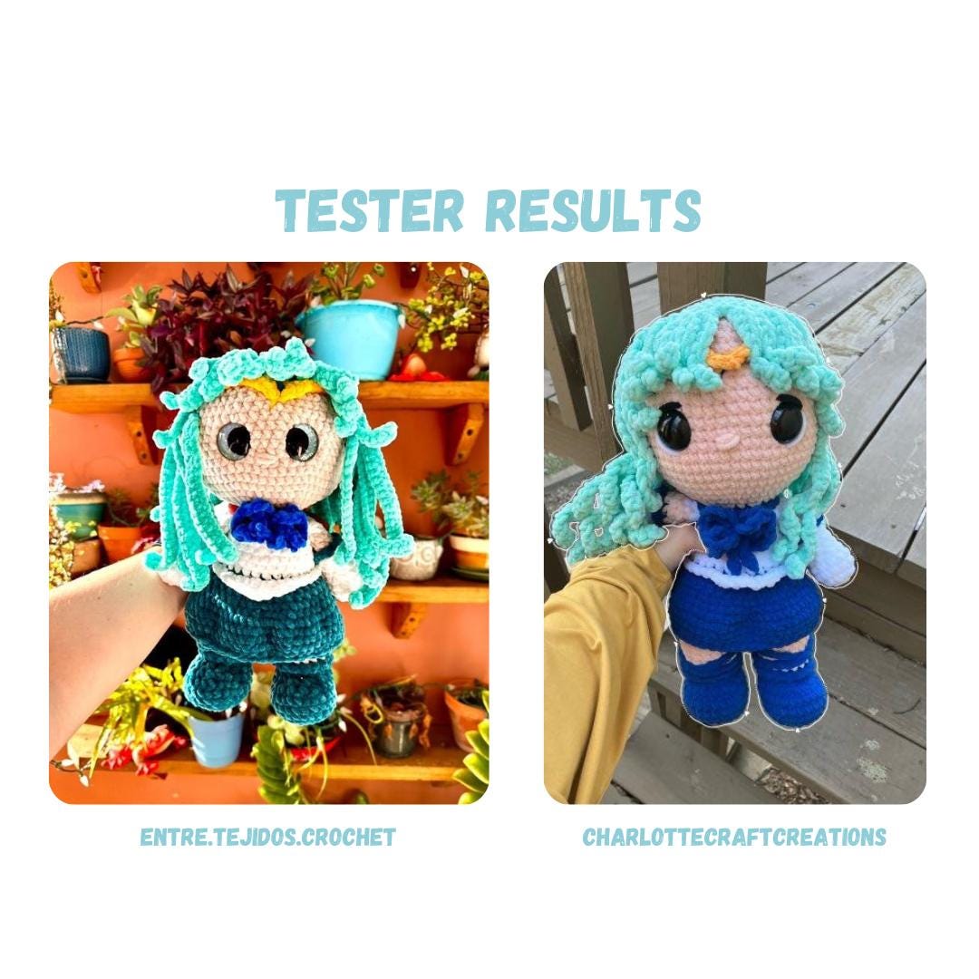 Sailor Neptune Warrior Crochet Pattern