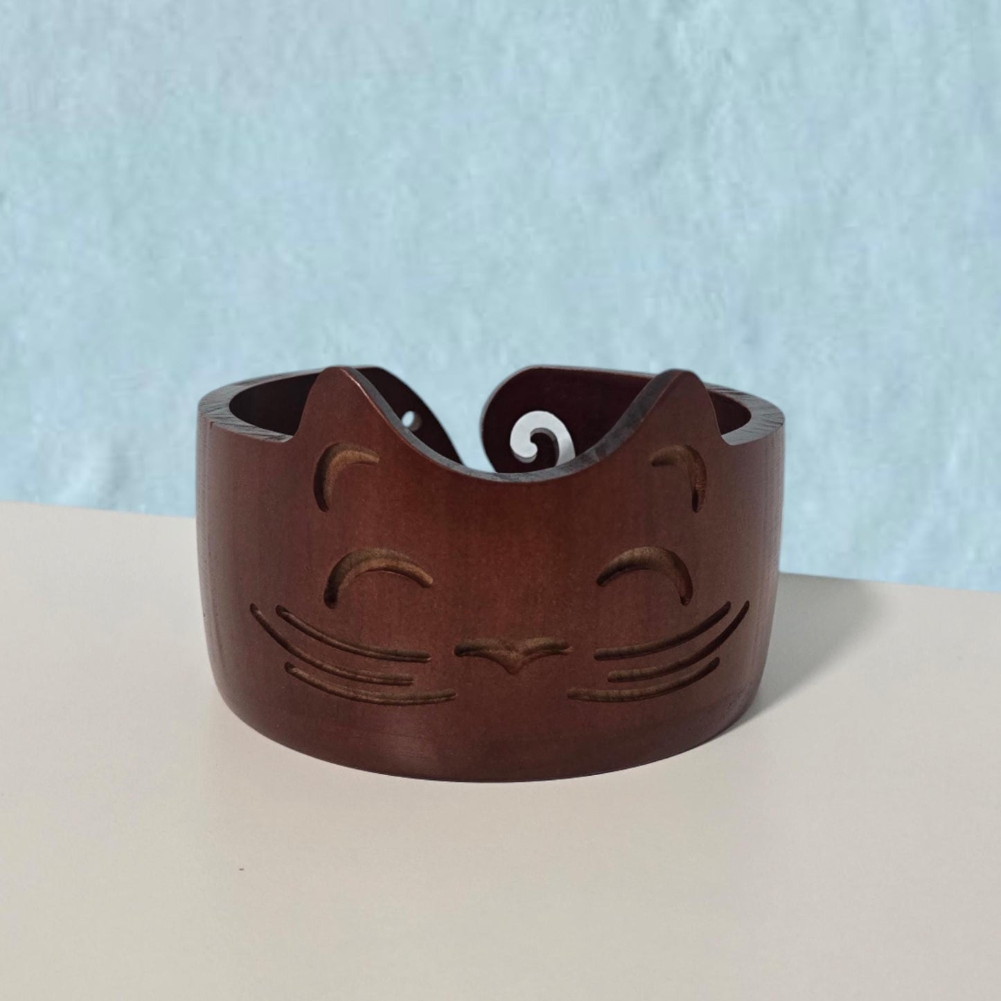 Yarn Bowl Cat Dark
