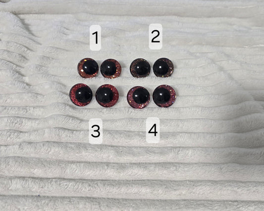 LIMITED RUBIN DESIGN Handpainted Safety Eyes Sparkling 20/25/30/35mm Sink Eyes Crocheting Amigurumi Toys