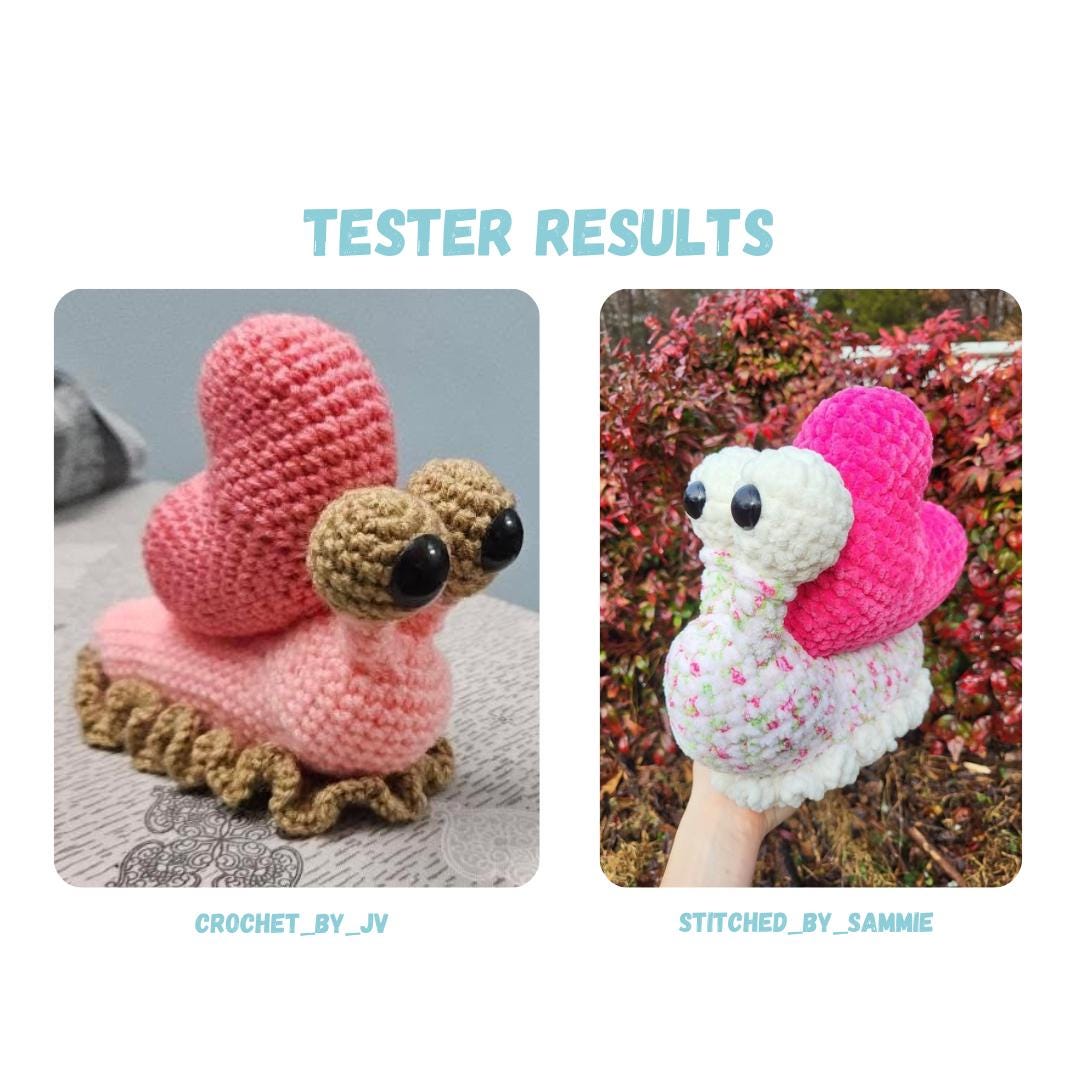 Valentine Snail Crochet Pattern