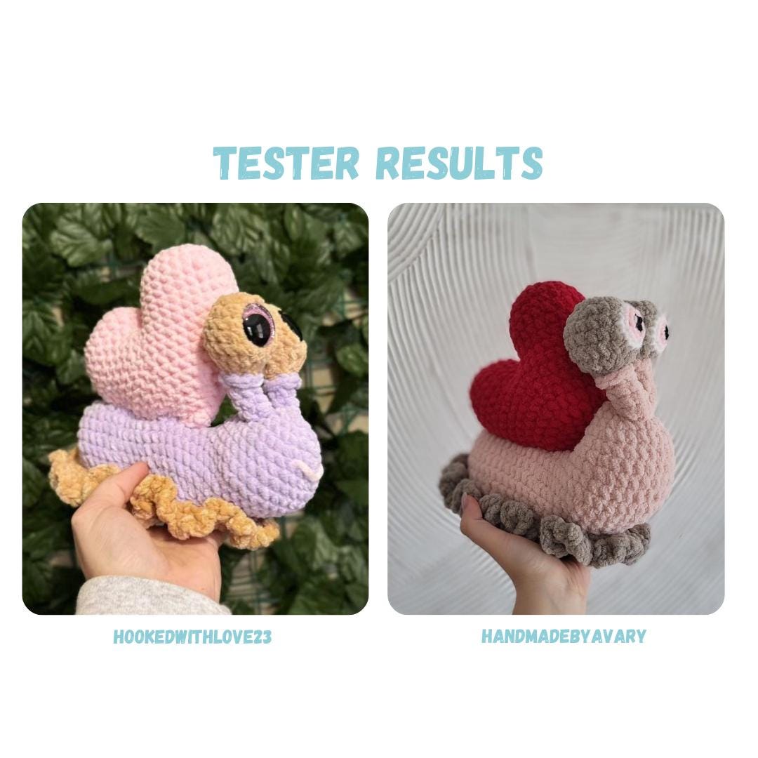 Valentine Snail Crochet Pattern