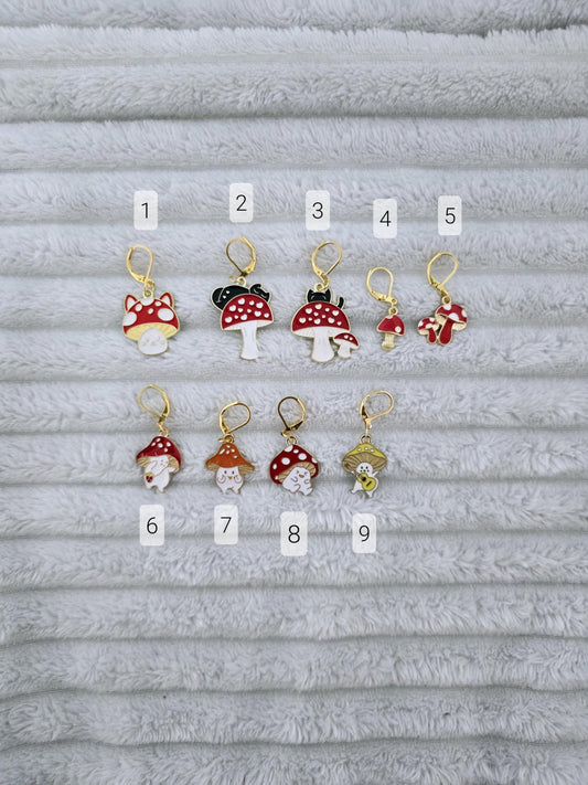 Stitch Marker Mushroom