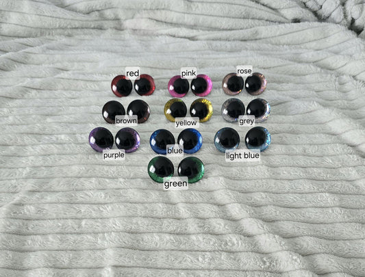 Safety Eyes Sparkling 12 - 30mm Sink Eyes Crocheting Amigurumi Toys