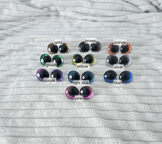 Safety Eyes Sink Eyes Chrom 12 - 30mm Sink Eyes Crocheting Amigurumi Toys