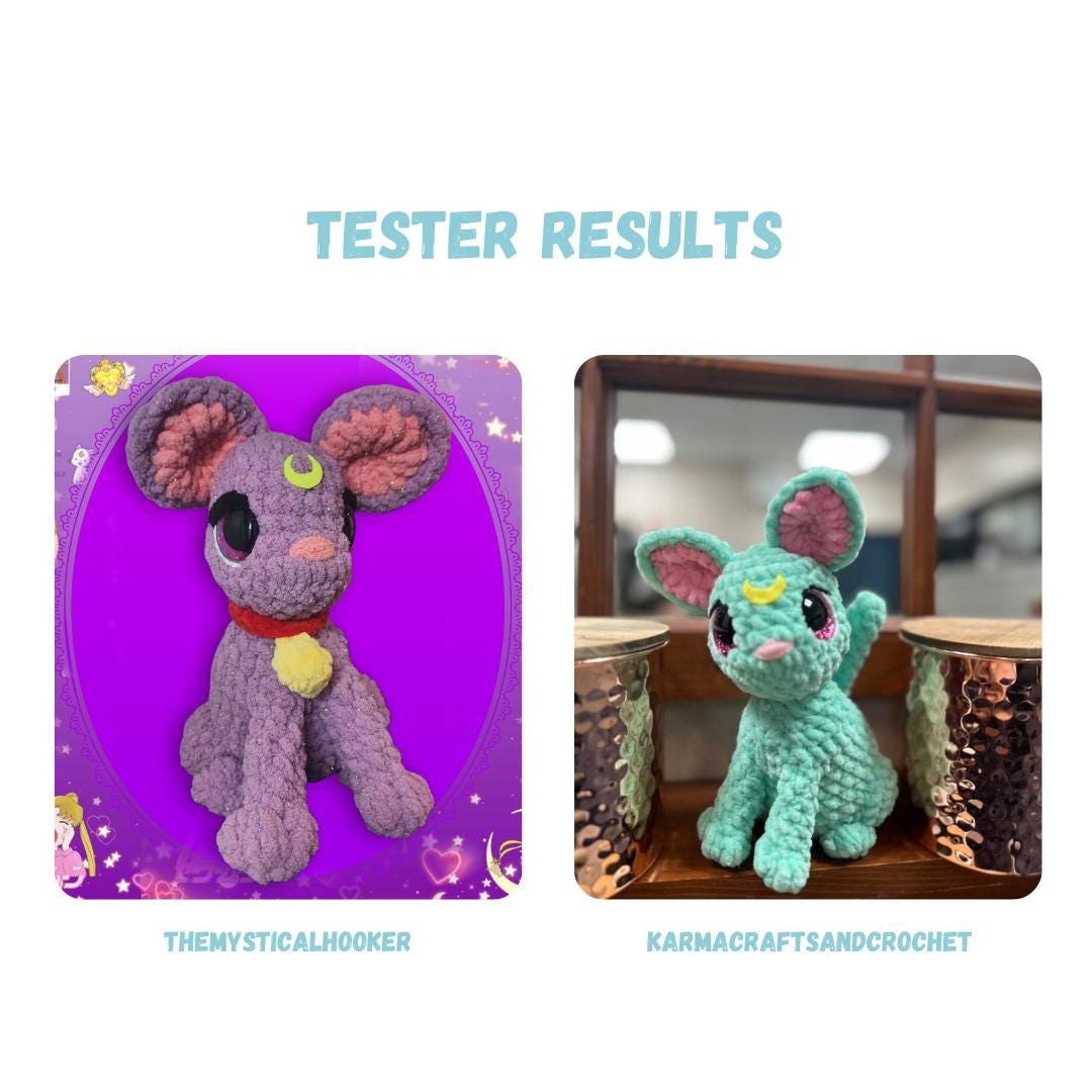 Little Moon Cat Anime Cat Crochet Pattern