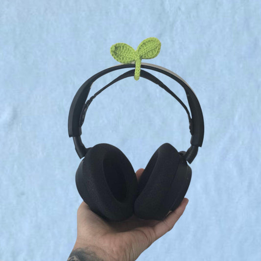 Crochet Sproud Leaf Headset