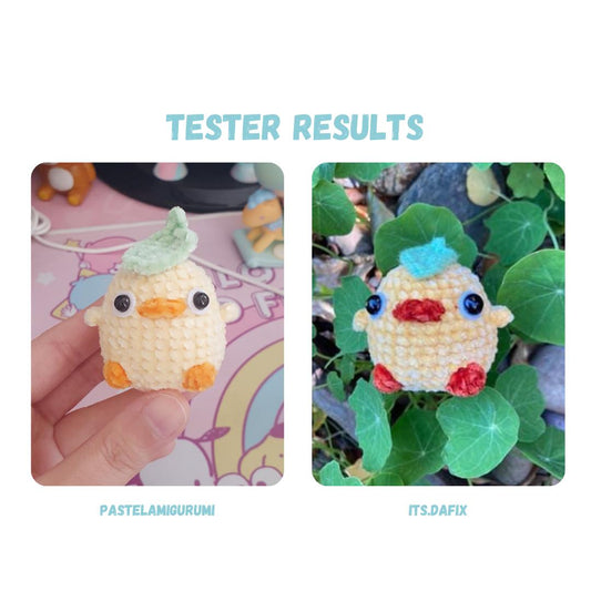 Chibi Duck Crochet Pattern LOW SEW