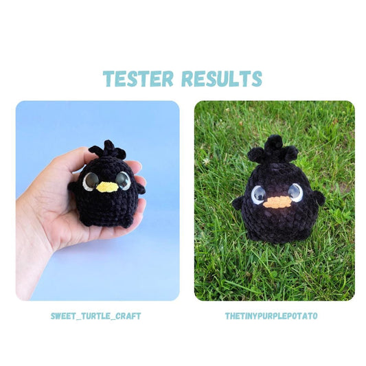 Chibi Bird Crochet Pattern NO SEW