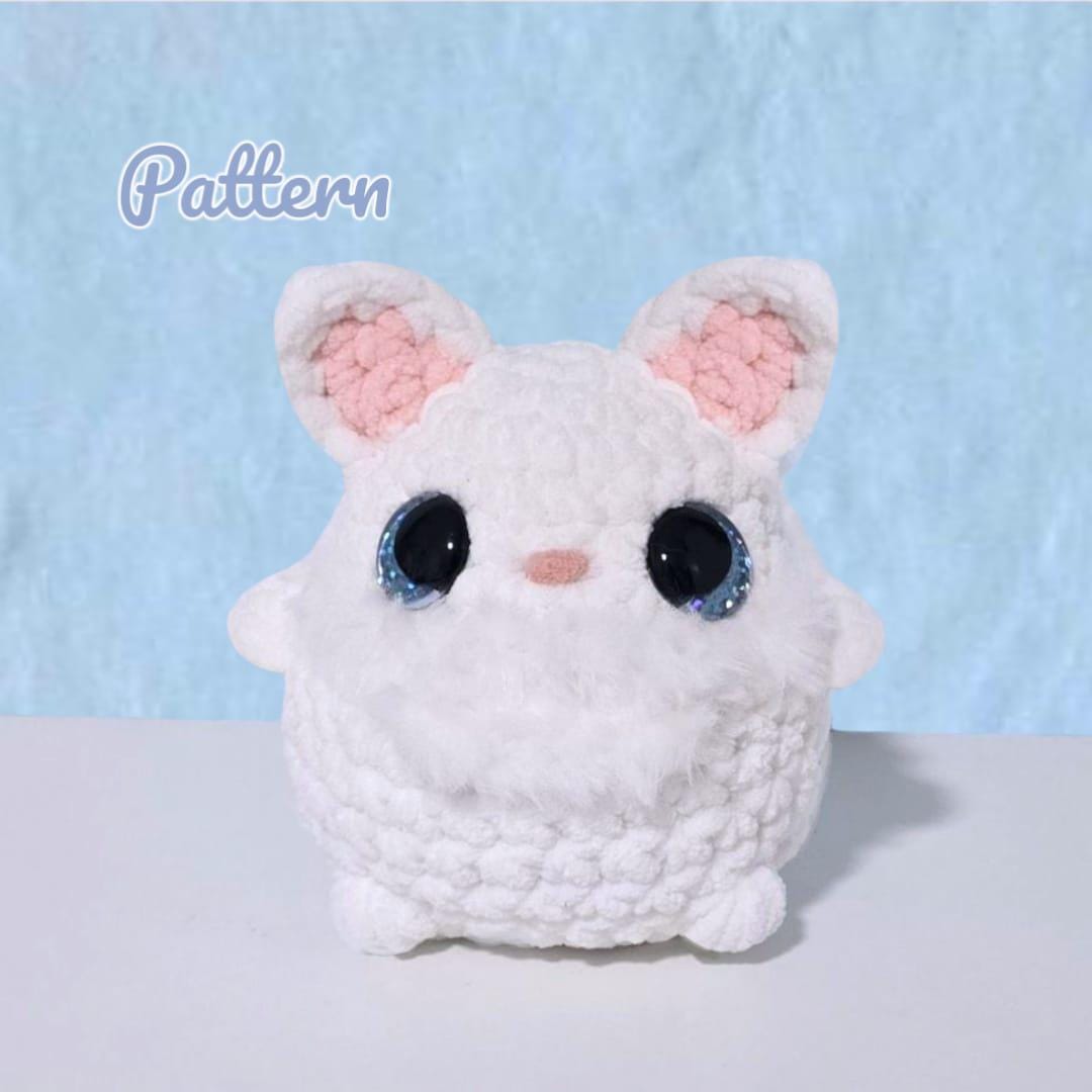 Chibi Cat Lady Crochet Pattern LOW SEW
