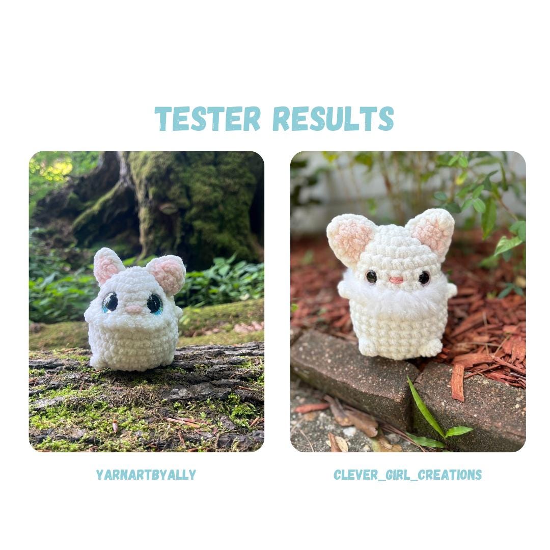 Chibi Cat Lady Crochet Pattern LOW SEW