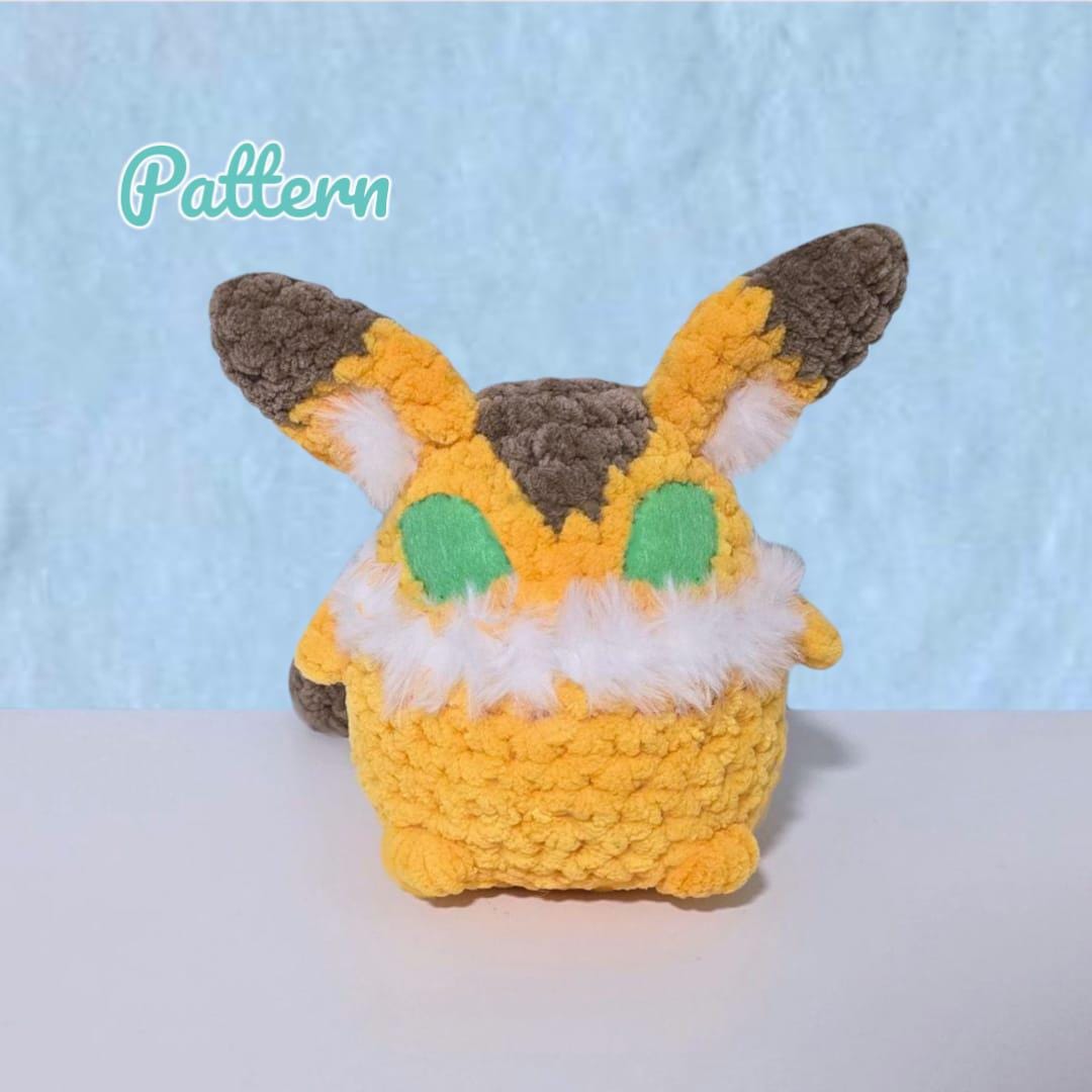 Chibi Squirrel Fox Crochet Pattern LOW SEW