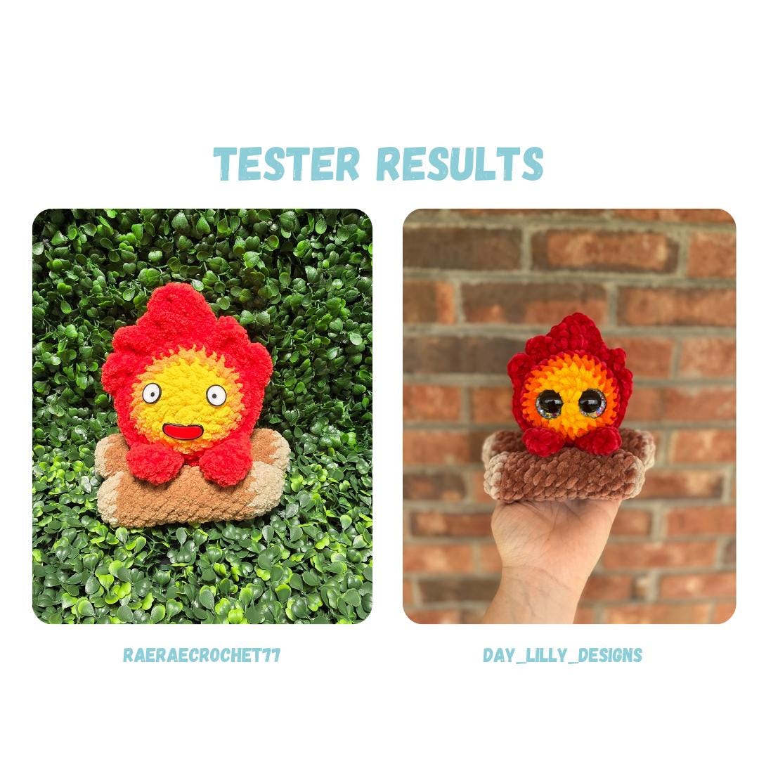 BUNDLE Big & Small Fire Demon Crochet Pattern