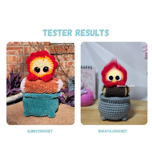 Fire Demon in Pot Crochet Pattern