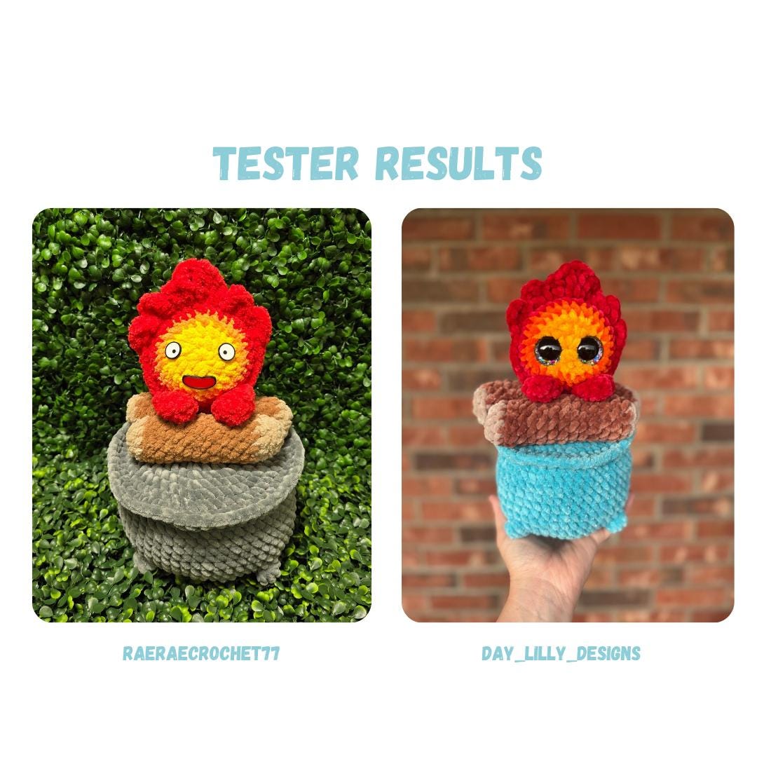 Fire Demon in Pot Crochet Pattern