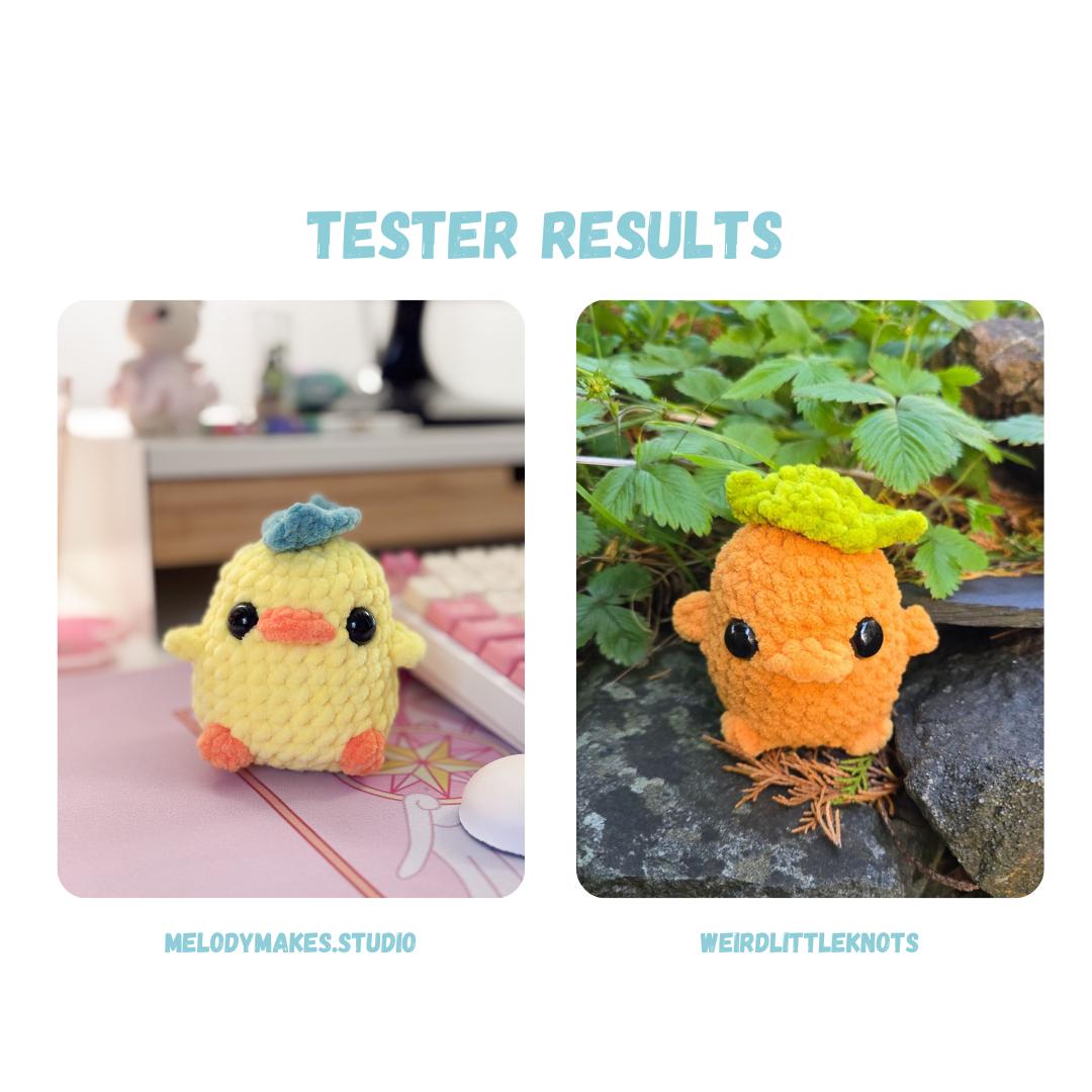 Chibi Duck Crochet Pattern LOW SEW
