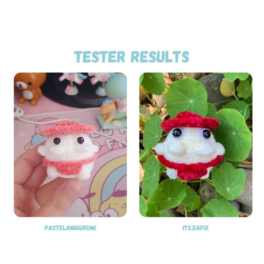 Chibi Radish Crochet Pattern LOW SEW