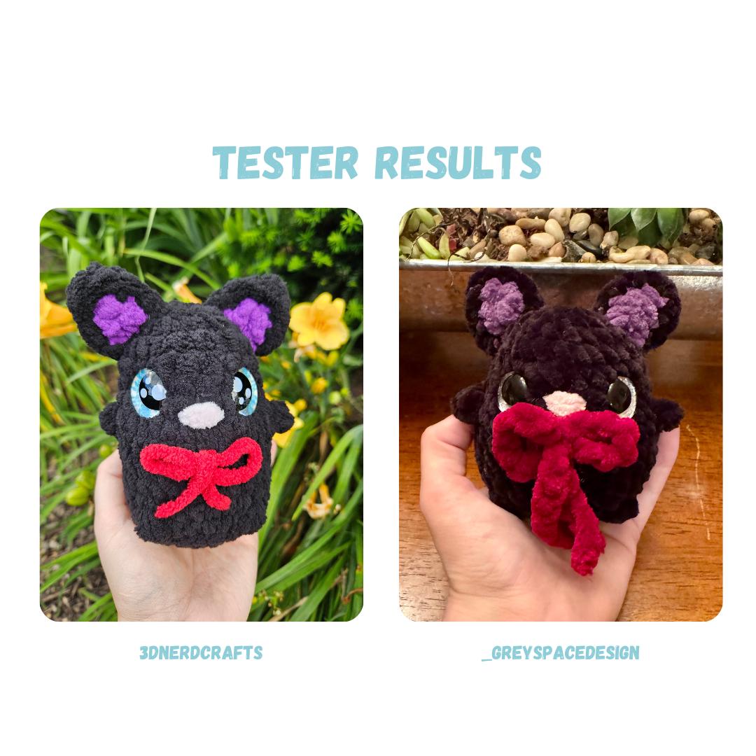 Chibi Cat Crochet Pattern LOW SEW