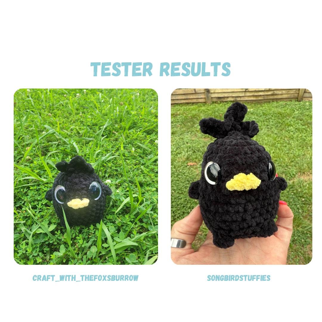 Chibi Bird Crochet Pattern NO SEW