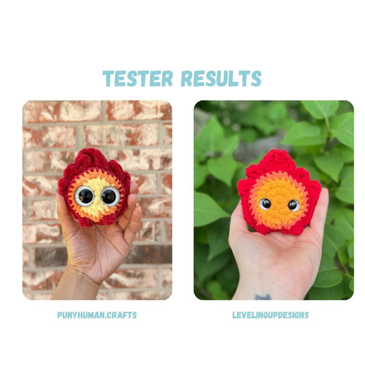 Chibi Fire Demon Crochet Pattern NO SEW