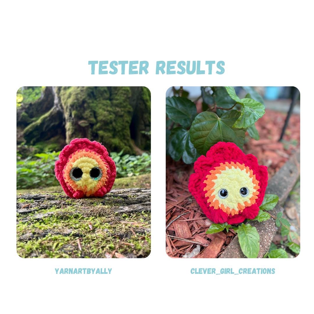 Chibi Fire Demon Crochet Pattern NO SEW