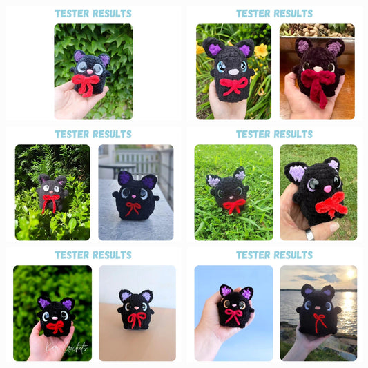 Chibi Cats Bundle Crochet Pattern LOW SEW