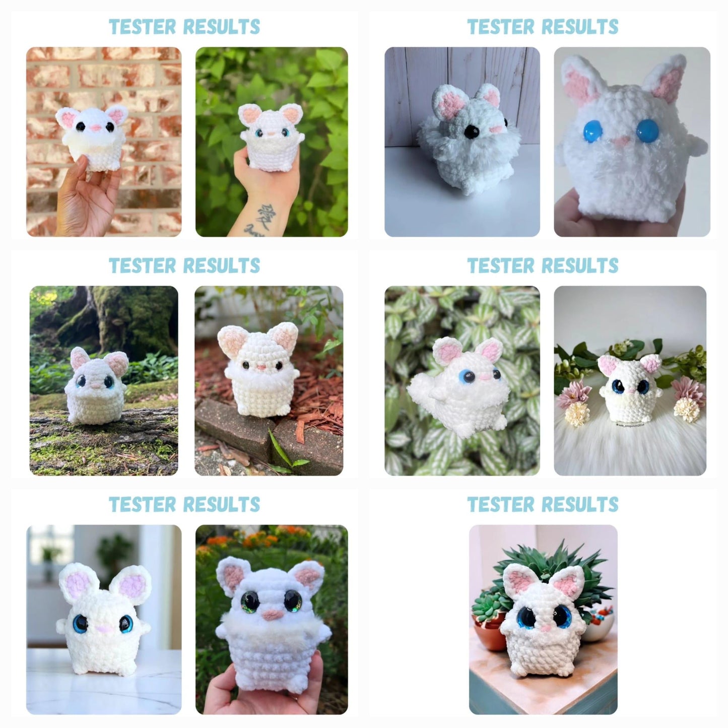 Chibi Cats Bundle Crochet Pattern LOW SEW