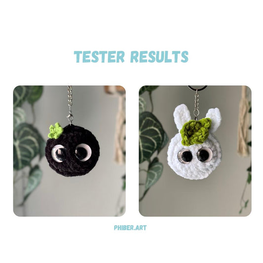 Mini Friendly Neighbor Keychains Crochet Pattern LOW SEW Bundle