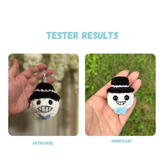 Mini Turniphead Keychain Crochet Pattern LOW SEW