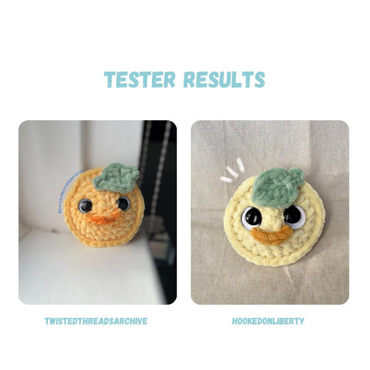 Mini Duck Keychain Crochet Pattern LOW SEW