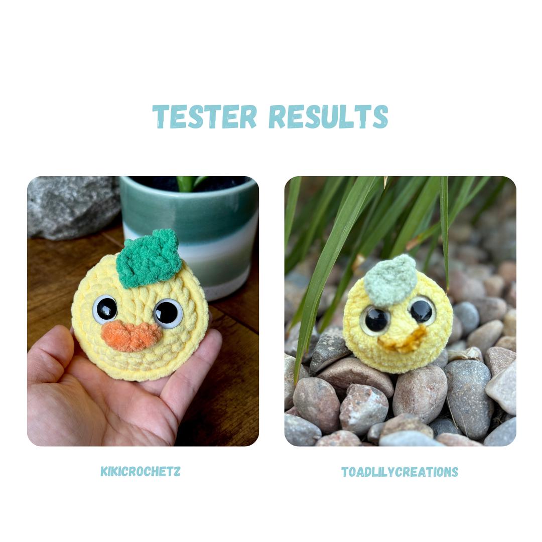 Mini Duck Keychain Crochet Pattern LOW SEW
