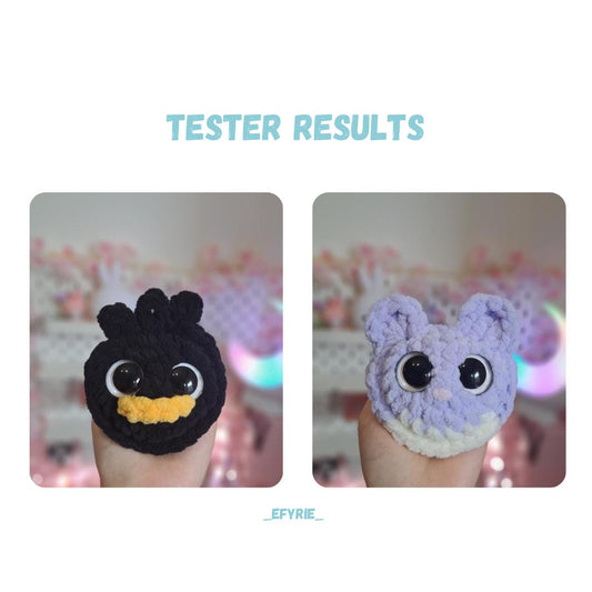 Mini Mouse & Bird Keychains Crochet Pattern NO SEW Bundle