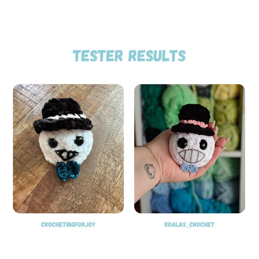 Mini Turniphead Keychain Crochet Pattern LOW SEW