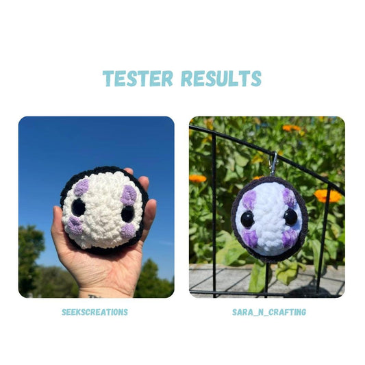 Mini No Face Keychain Crochet Pattern NO SEW