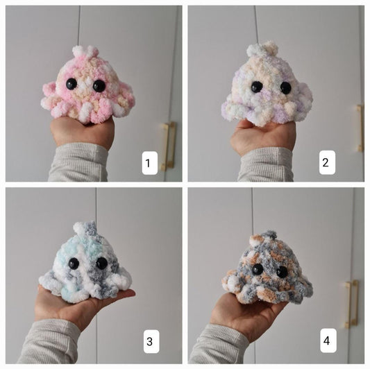 Fluffy Baby Octopus Plushie