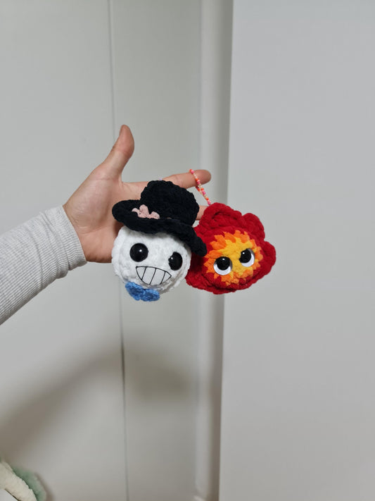 Calcifer Turniphead Keychains Bag Charm
