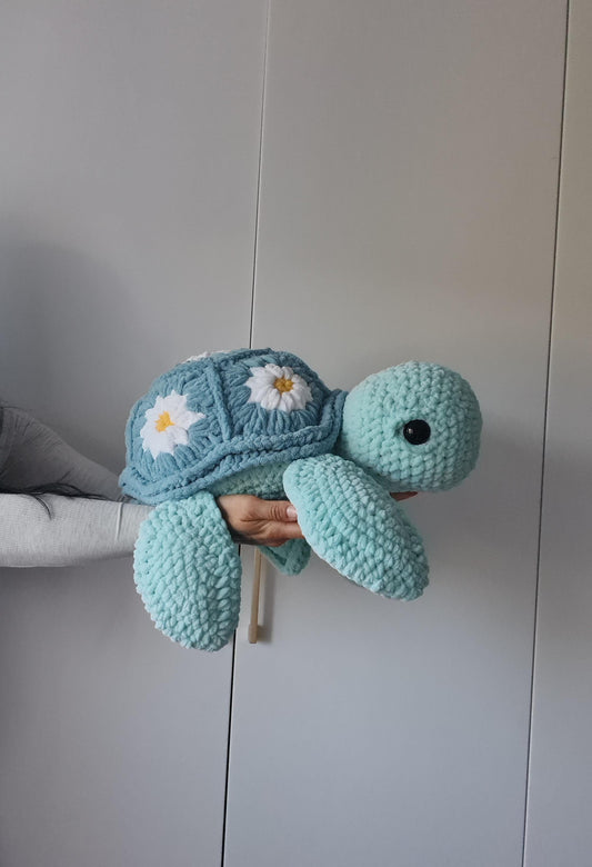 XXL Granny Square Turtle Plushie